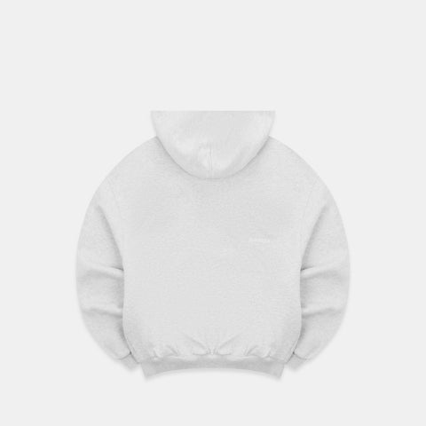 Off Season / Badge Line Up Zip-Up Hoodie - Ash