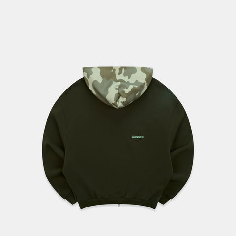 Camo / Base Zip-Up Hoodie - Tarmac