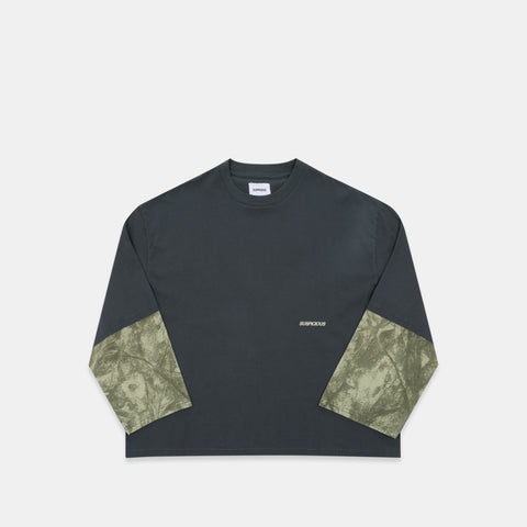 Softground / Essentials Layered Longsleeve - Graphite & Faded Leafs