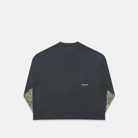 Softground / Essentials Layered Longsleeve - Graphite & Faded Leafs