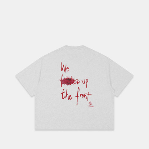 Bestsellers Variants / F'd Up Tee - Ash & Ruby Red