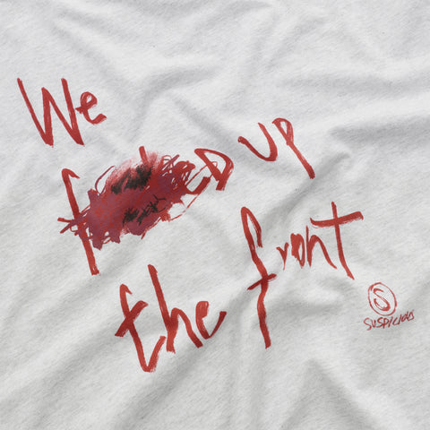 Bestsellers Variants / F'd Up Tee - Ash & Ruby Red