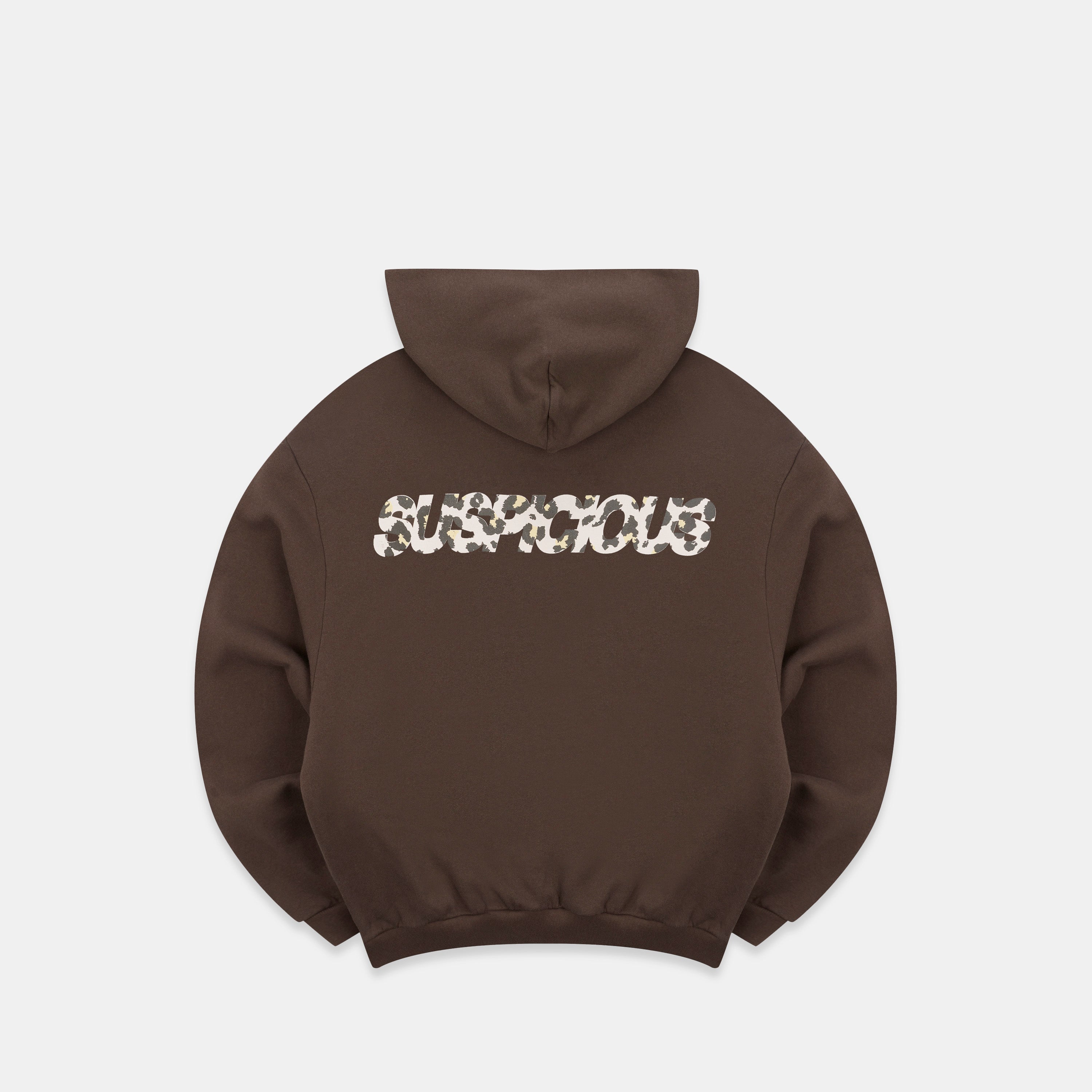 Leopard Base Hoodie - Espresso – Suspicious Antwerp