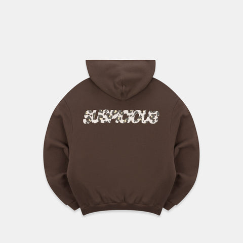 Leopard / Leopard Base Hoodie - Espresso