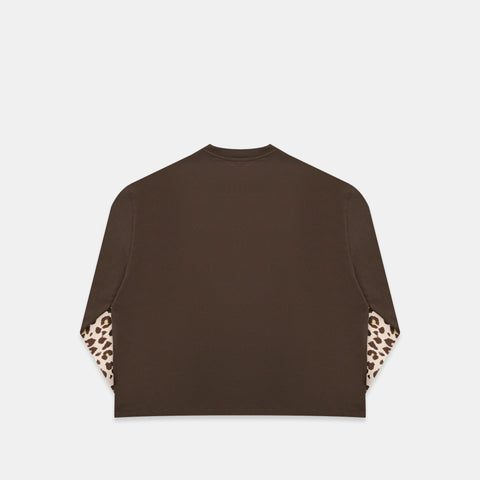 Leopard / Leopard Layered Longsleeve - Espresso