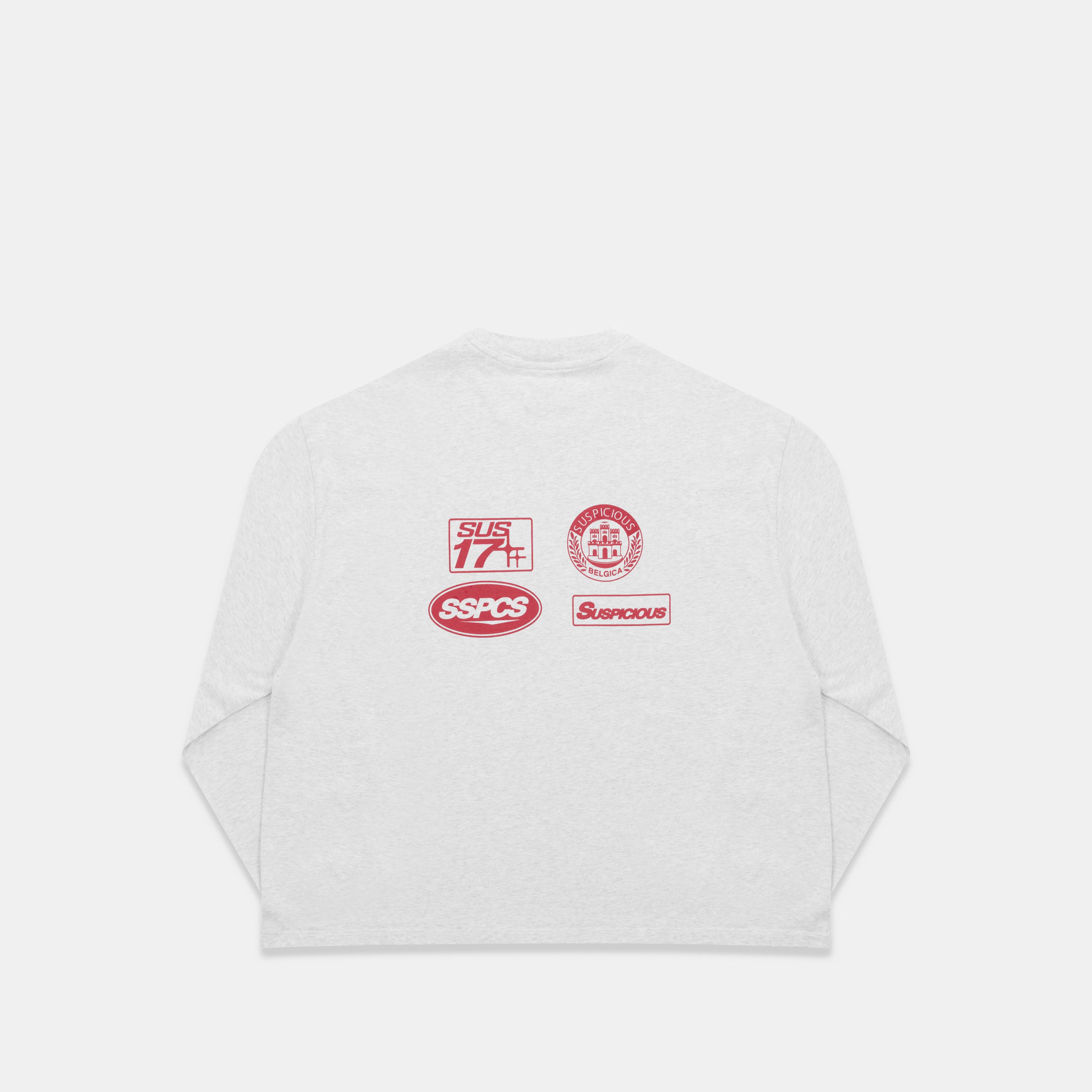 Line Up Longsleeve - Ash – Suspicious Antwerp