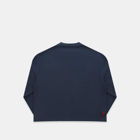 +351 Cotton / New Essentials Waffle Longsleeve - Nightfall