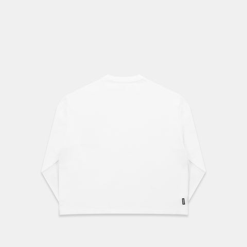 +351 Cotton / New Essentials Waffle Longsleeve - White