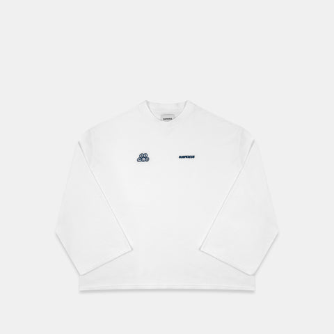 Bestsellers Variants / Offset Waffle Longsleeve - white