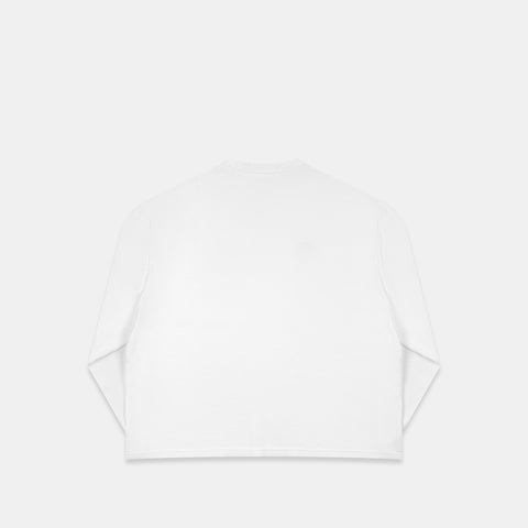 Bestsellers Variants / Offset Waffle Longsleeve - white