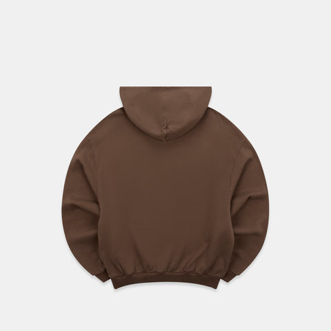 Winter3 / Patchwork Hoodie - Coffee