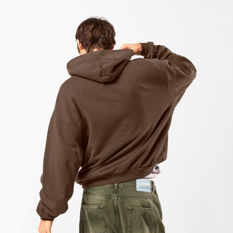 Winter3 / Patchwork Hoodie - Coffee