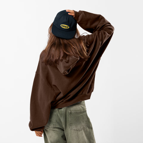 Winter3 / Patchwork Hoodie - Coffee