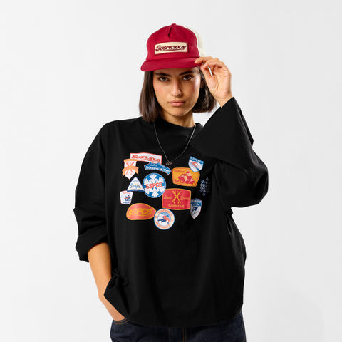 Winter3 / Patchwork Longsleeve - Black