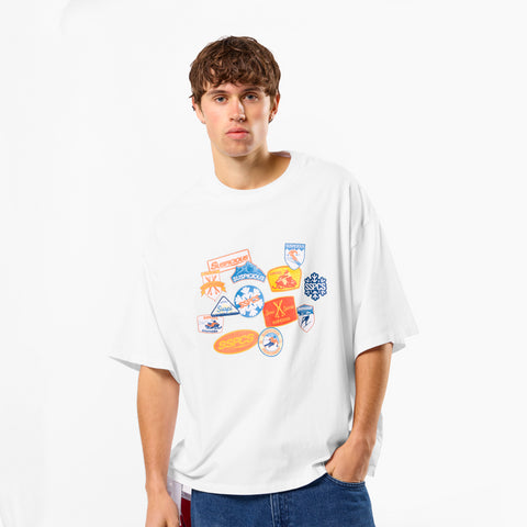 Winter3 / Patchwork Tee - White