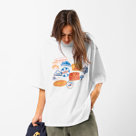 Winter3 / Patchwork Tee - White