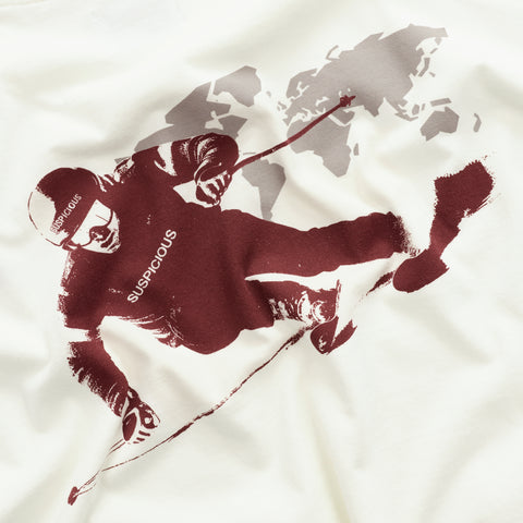 Winter3 / Race the map Tee - Natural