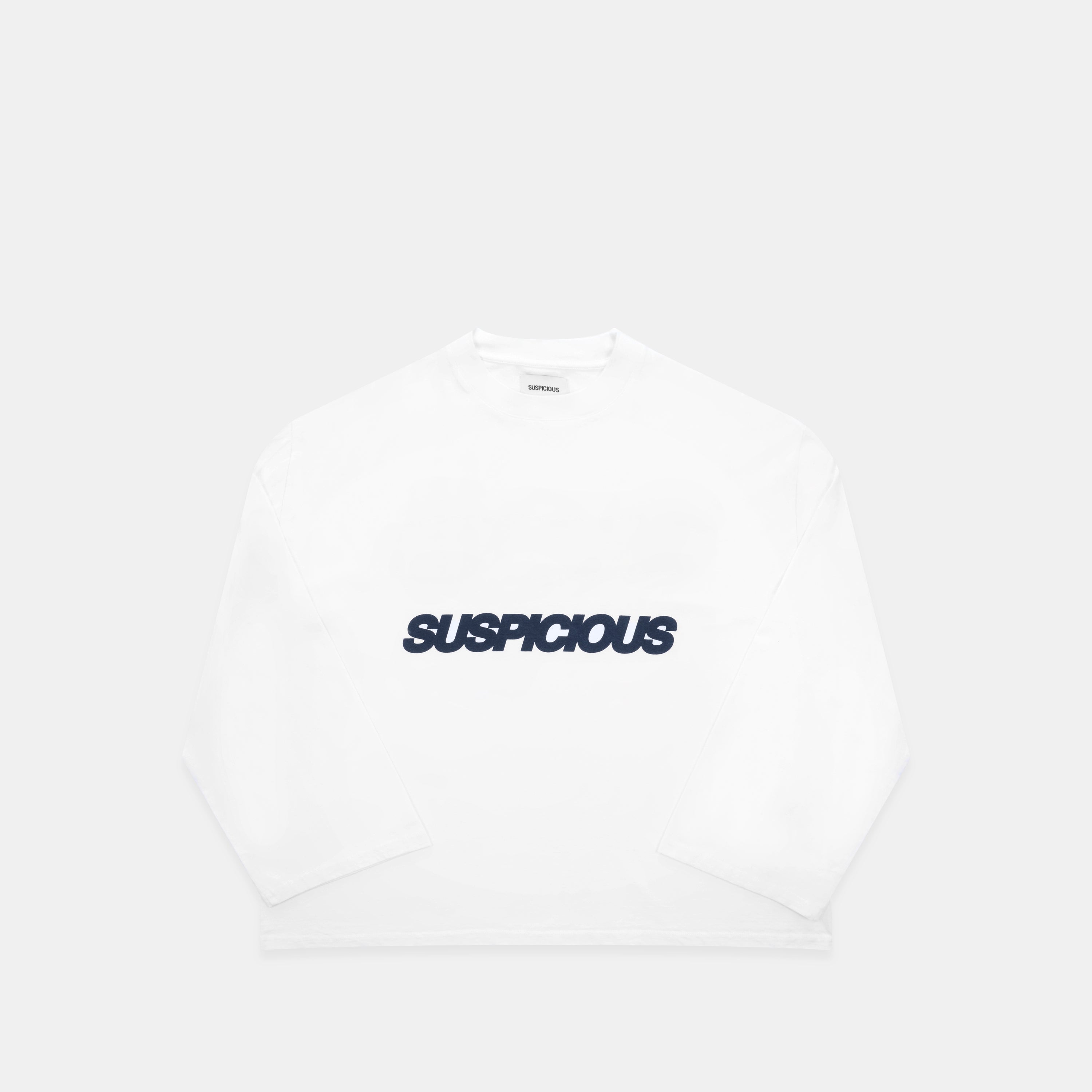 Slanted Longsleeve - White – Suspicious Antwerp