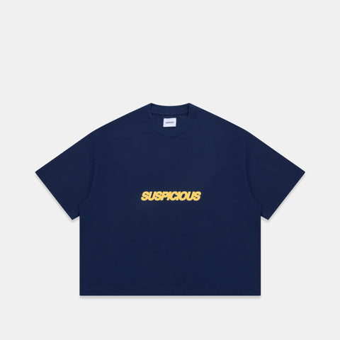 Camo / Slanted Tee - Deep Navy