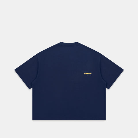 Camo / Slanted Tee - Deep Navy