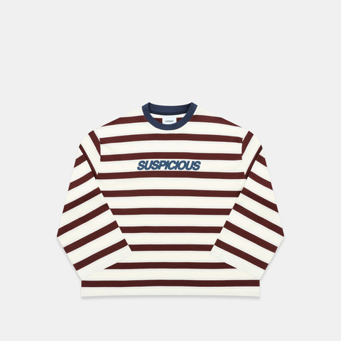 Winter1 / Striped Longsleeve - Natural & Red