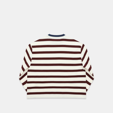 Winter1 / Striped Longsleeve - Natural & Red