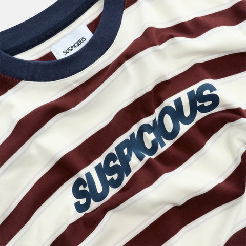 Winter1 / Striped Longsleeve - Natural & Red