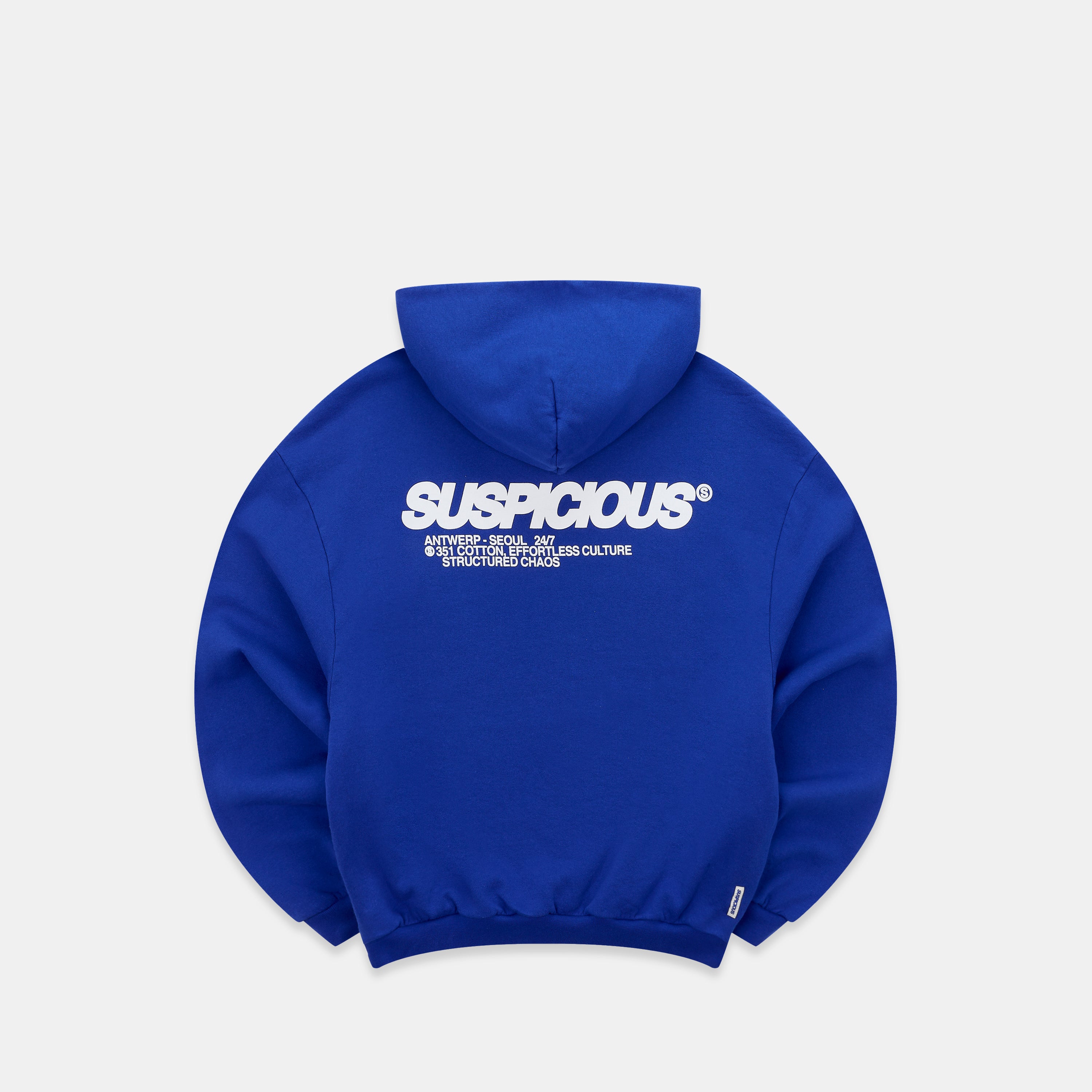 Structured Chaos Hoodie - Big Blue – Suspicious Antwerp