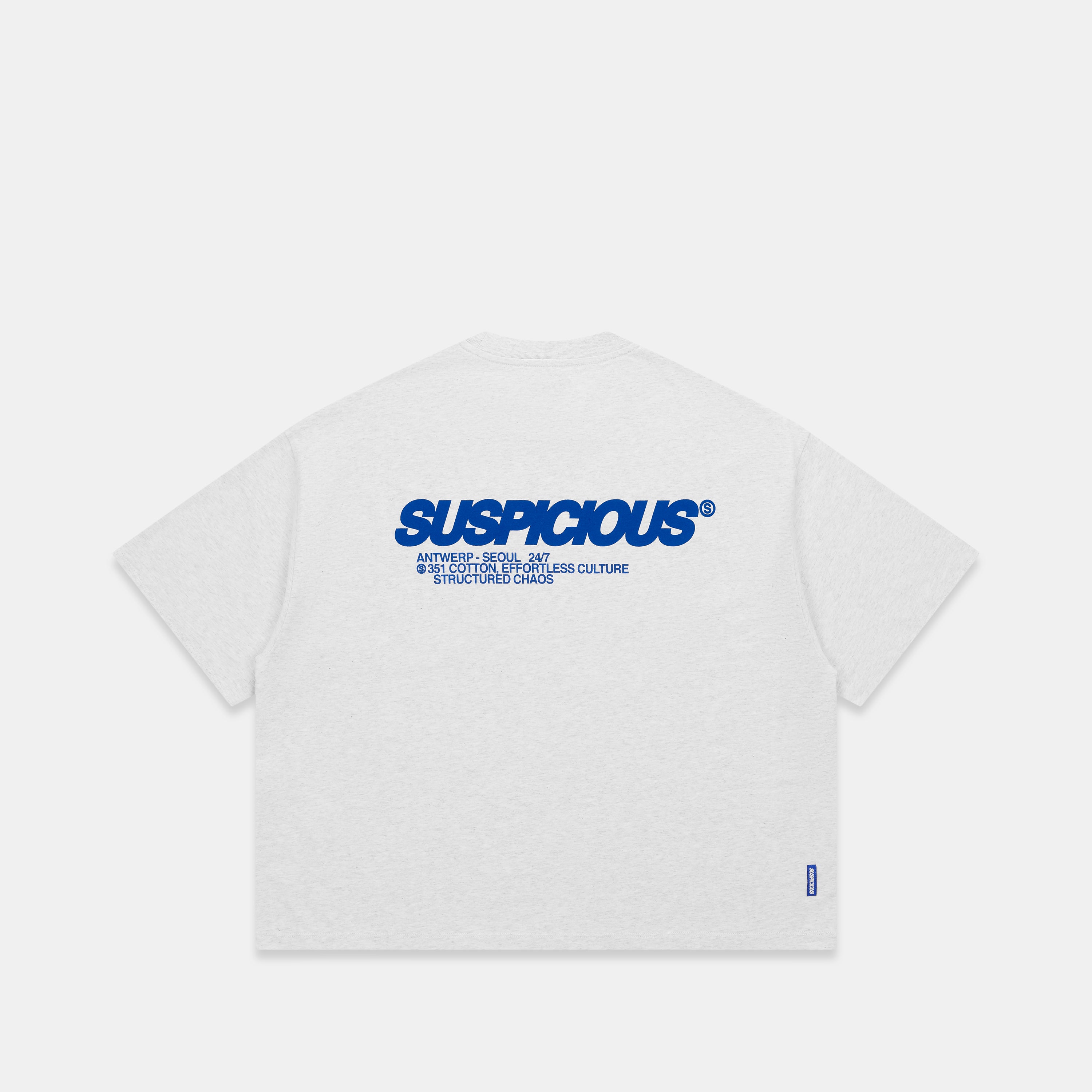 Structured Chaos Tee - Ash – Suspicious Antwerp