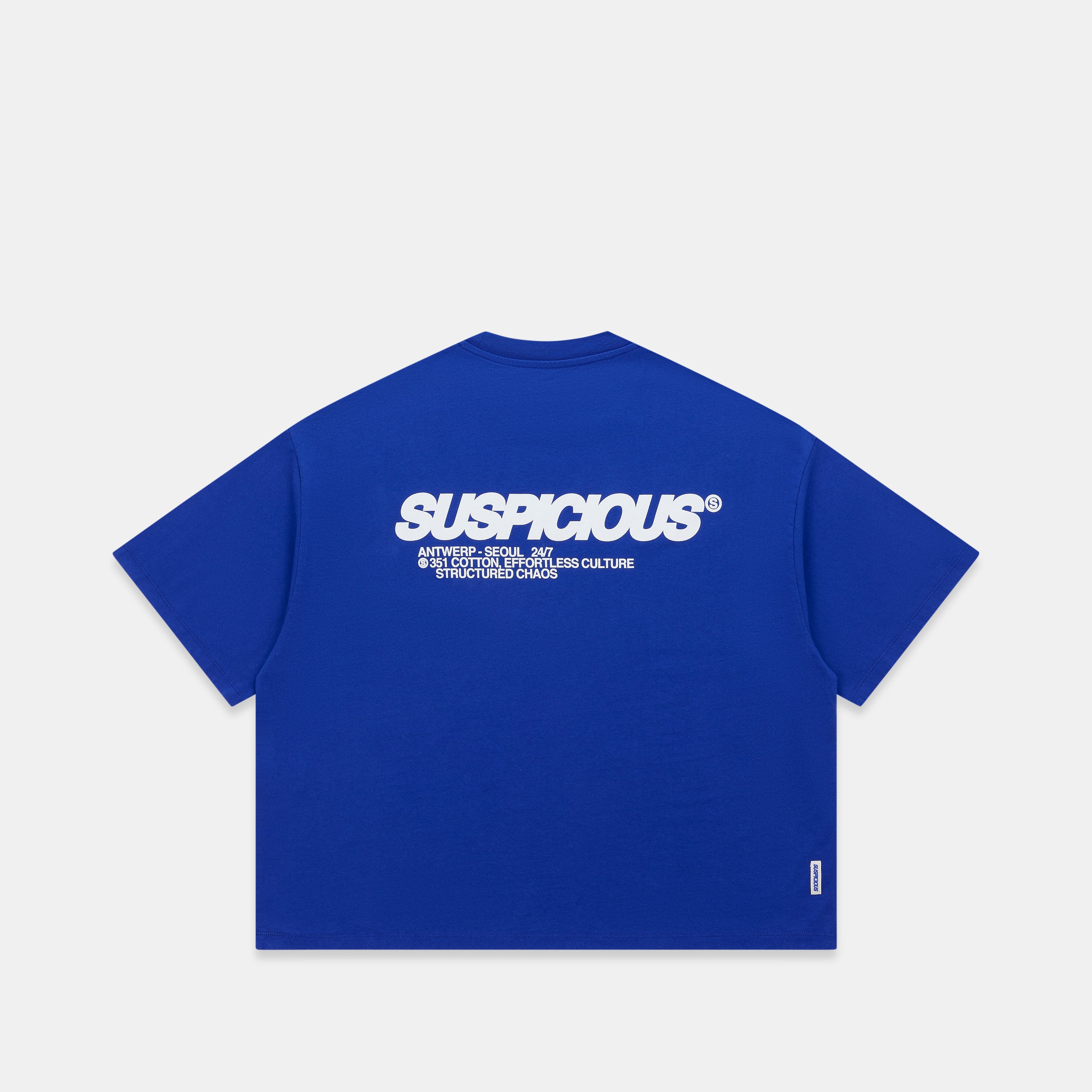 Structured Chaos Tee - Big Blue – Suspicious Antwerp