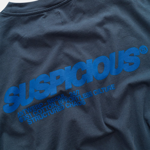 +351 Cotton / Structured Chaos Tee - Nightfall & Big Blue