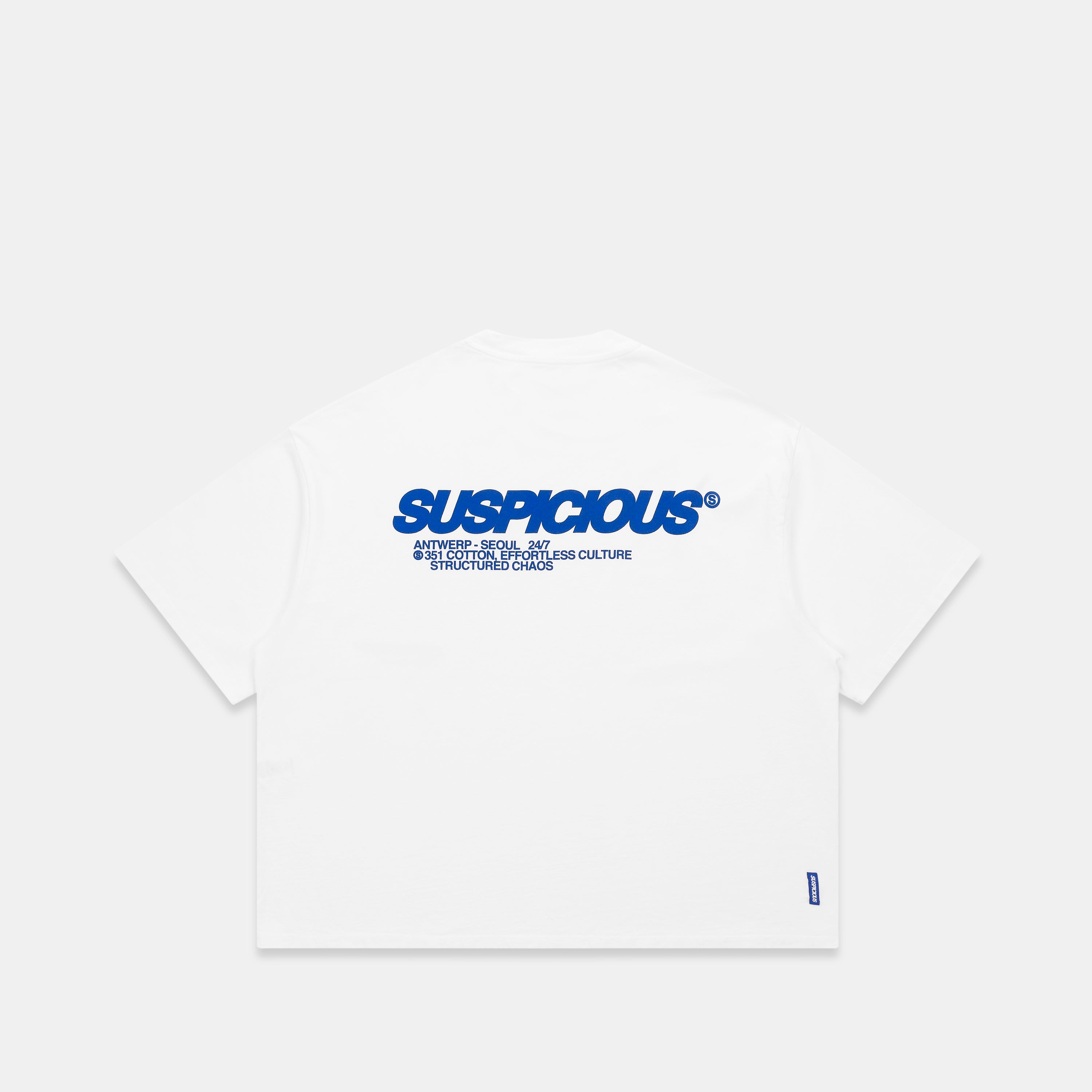 Structured Chaos Tee - White – Suspicious Antwerp