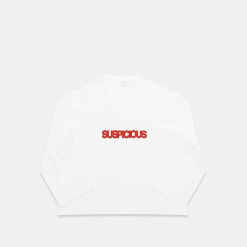 Polkaline / Suspicious Longsleeve - White