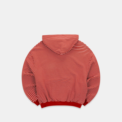 Polkaline / The SSPCS Striped Hoodie - Red