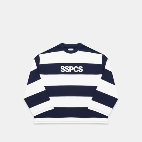 Spring 1 / The SSPCS Striped Longsleeve - Nightfall & White