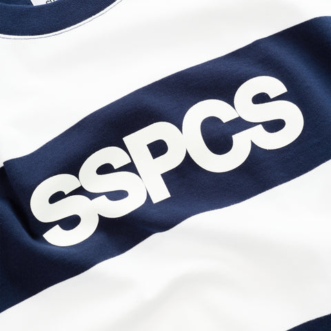 Spring 1 / The SSPCS Striped Longsleeve - Nightfall & White