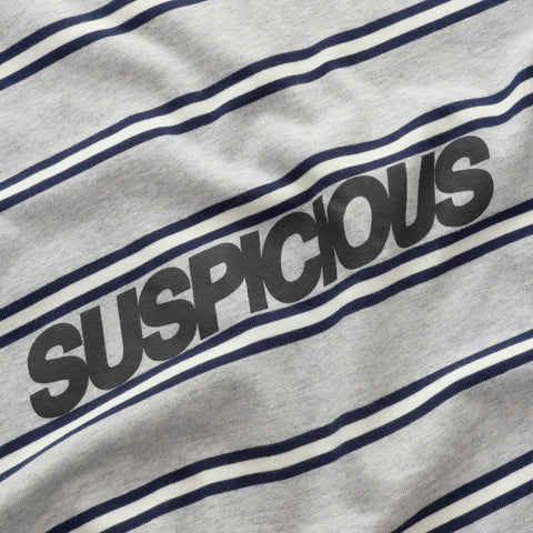 Bestsellers Variants / The Slanted Striped Longsleeve - Heather Grey