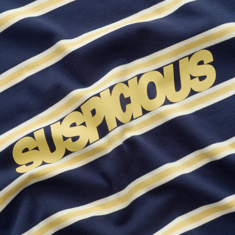 Bestsellers Variants / The Slanted Striped Longsleeve - Nightfall & Yellow