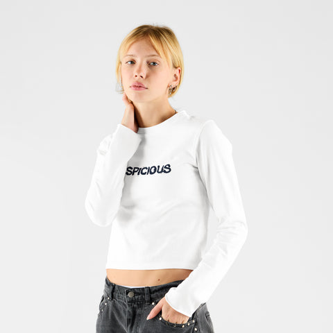Winter 2 / Brush W Tight Longsleeve - White