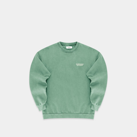 The Essentials Crewneck - Mantis Green