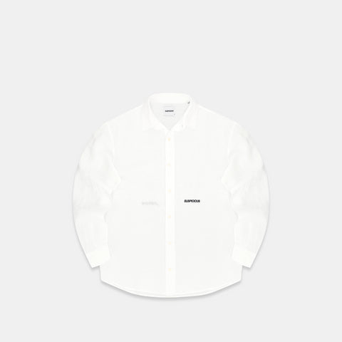 C&L / Essentials Linen Longsleeve Shirt - White