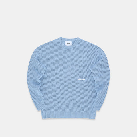 C&L / Essentials Crochet Sweat - Coral Blue