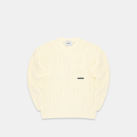 C&L / Essentials Crochet Sweat - Natural