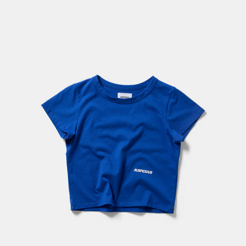 Women Drop / Clave W Baby Tee - Big Blue