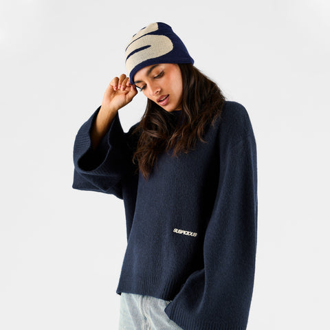 Women Drop / Clave W Sleeve Knit - Nightfall