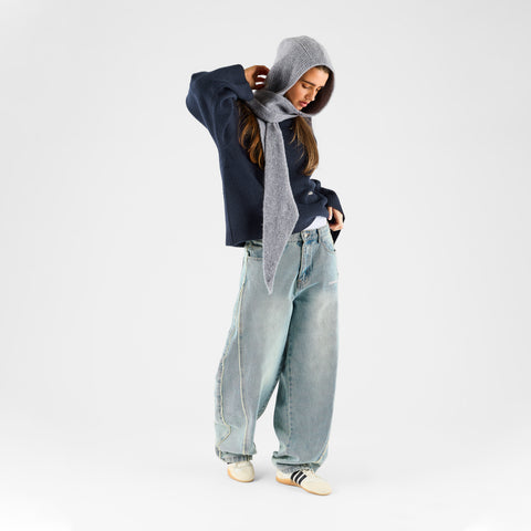 Women Drop / Clave W Sleeve Knit - Nightfall