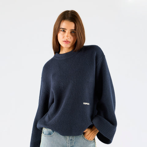 Women Drop / Clave W Sleeve Knit - Nightfall