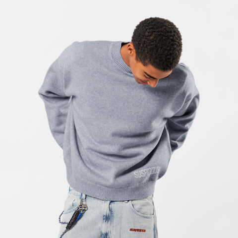 Winter2 / Core High Neck Knit - Frosted Blue