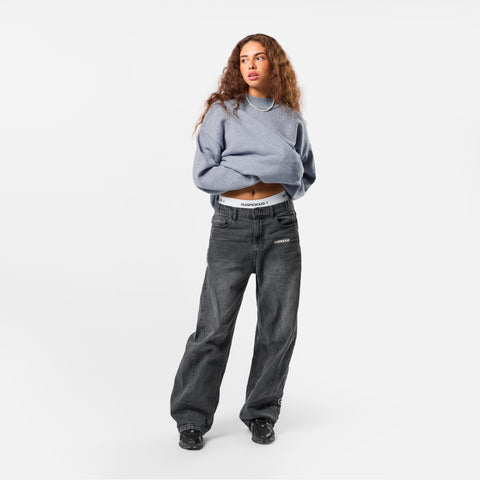 Winter2 / Core High Neck Knit - Frosted Blue