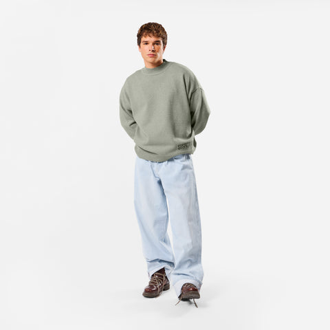 Winter2 / Core High Neck Knit - Frosted Green